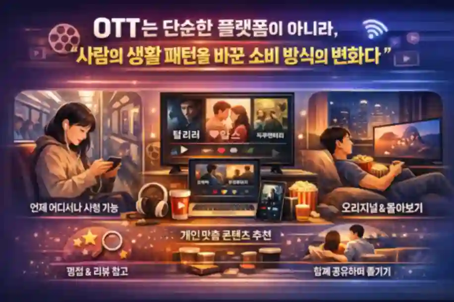 OTT는 시청 방식이 아닌, 삶의 패턴을 바꾸는 콘텐츠 혁명이다