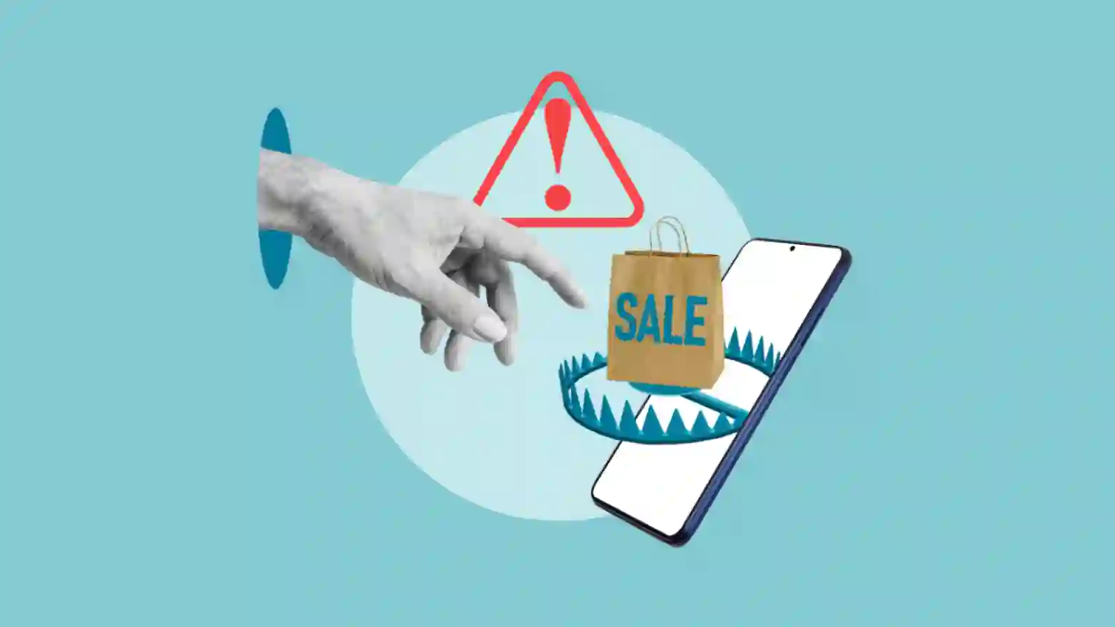 충동구매가 즉시 결제 구조로 발생하는 순간을 표현한 이미지